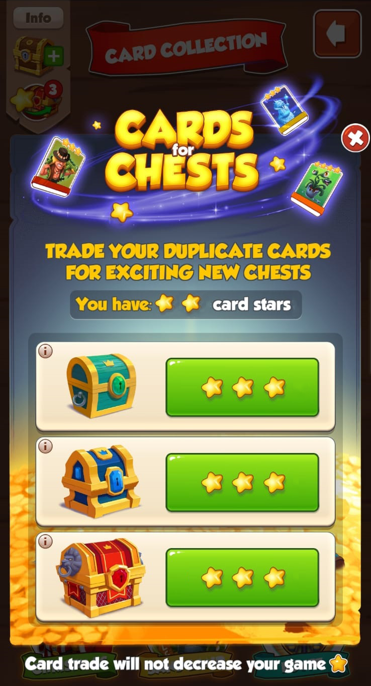 Karten für Truhen Coin Master