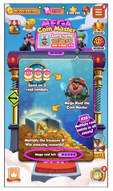 Screen showing how to Mega Raid and how many attempts are left.png