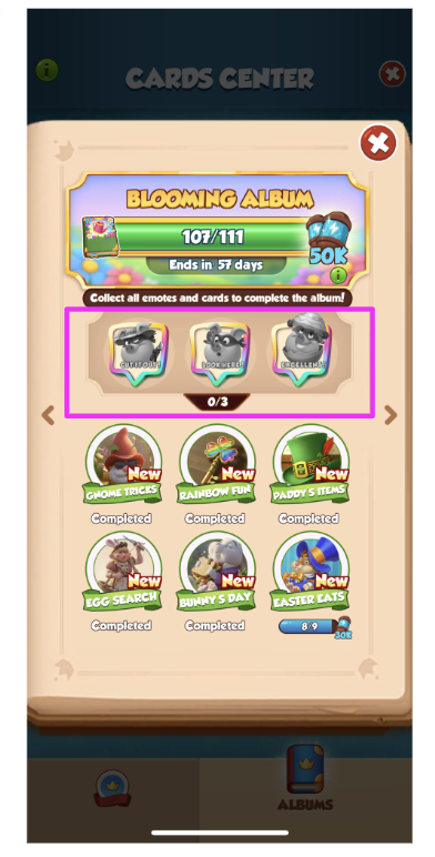 Main album page showing emotes highlighted.png