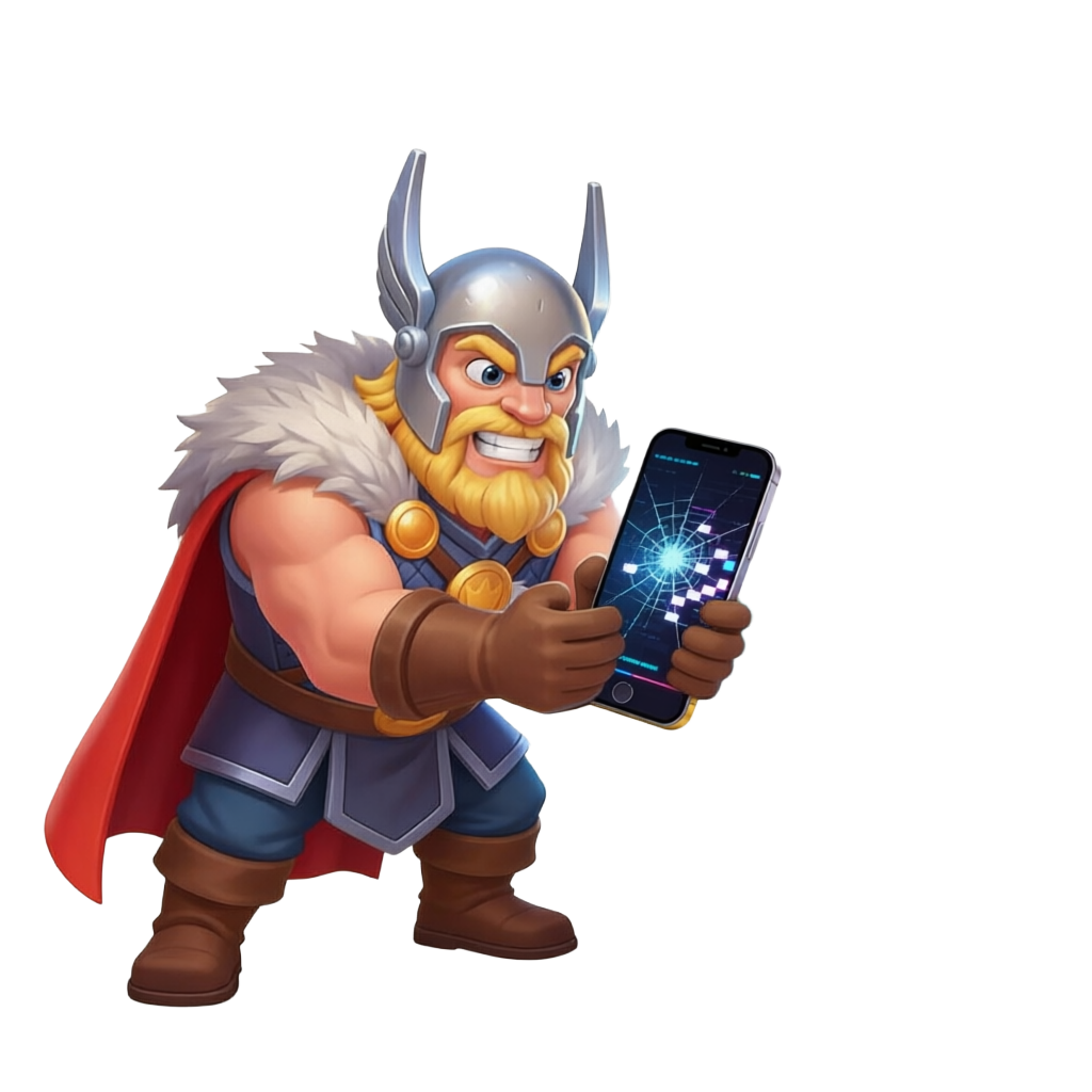 frustrated Viking looking at phone.png